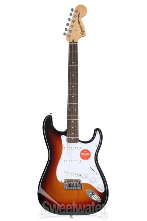 Squier Affinity Series Stratocaster Electric Guitar - 3-Color Sunburst with  Laurel Fingerboard
