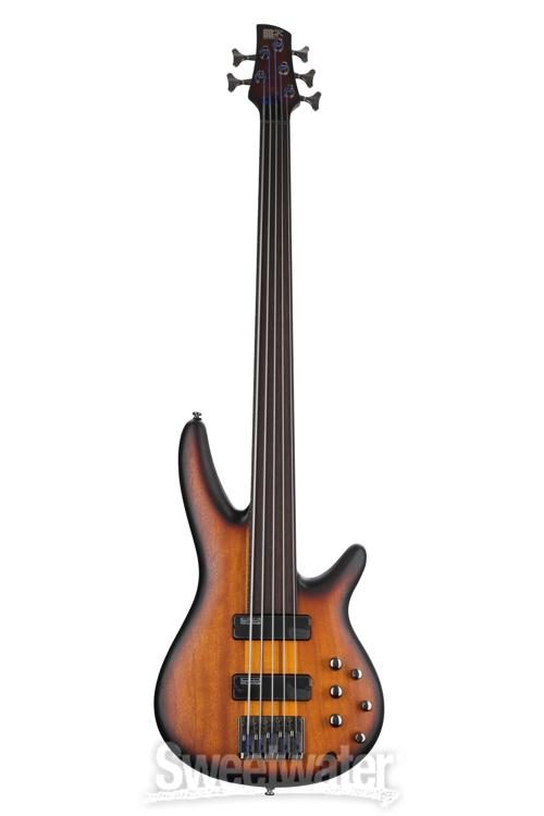 Ibanez Bass Workshop SRF705 Fretless Bass Guitar - Brown Burst