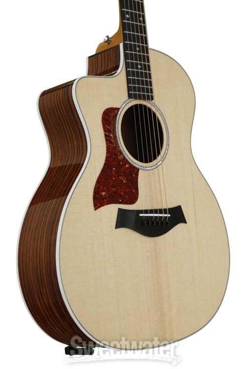 Taylor 214ce Deluxe Left-Handed Acoustic-electric Guitar - Natural with  Layered Rosewood Back & Sides
