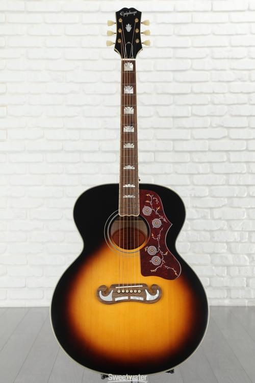 Epiphone J-200 Acoustic Guitar - Aged Vintage Sunburst Gloss