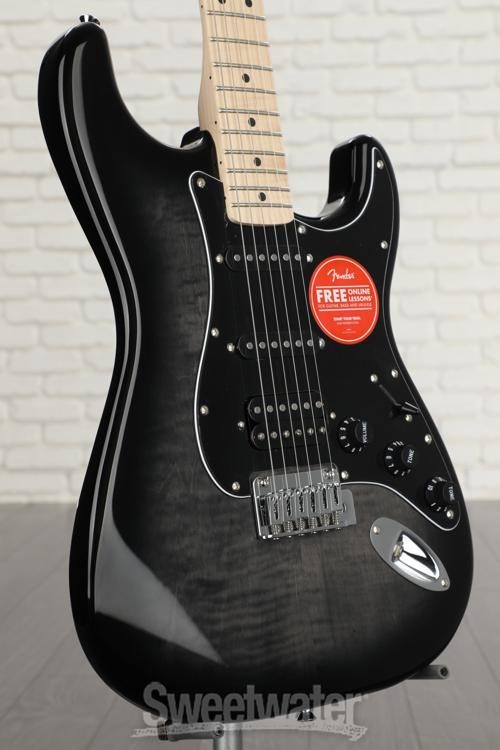 Squier Affinity Series Stratocaster Electric Guitar - Black Burst