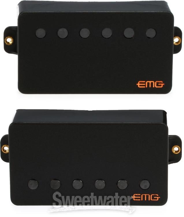 EMG Dual Mode 57/66 Humbucker 2-piece Pickup Set - Black | Sweetwater