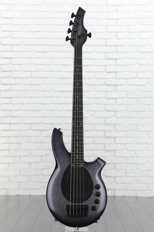 Ernie Ball Music Man Bongo 5 Bass Guitar - Eclipse Sparkle, Sweetwater  Exclusive