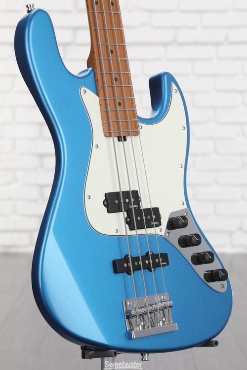 Sadowsky MetroExpress 21-fret Hybrid PJ 4-string Bass - Ice Blue Metallic