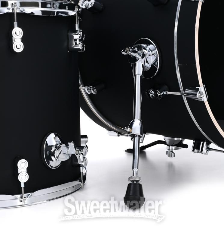 PDP Concept Maple Bop 3 piece Shell Pack Satin Black Sweetwater