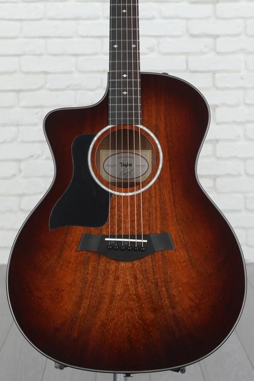 Taylor 224ce-K DLX Left-handed Acoustic-electric Guitar - Shaded Edgeburst  with Layered Koa Back & Sides