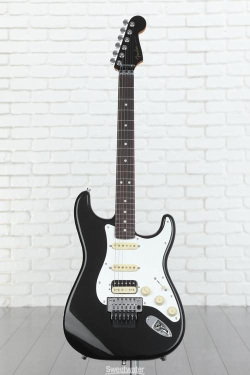 Fender American Ultra Luxe Stratocaster Floyd Rose HSS (USA, MN) -  silverburst Str shape electric guitar grey
