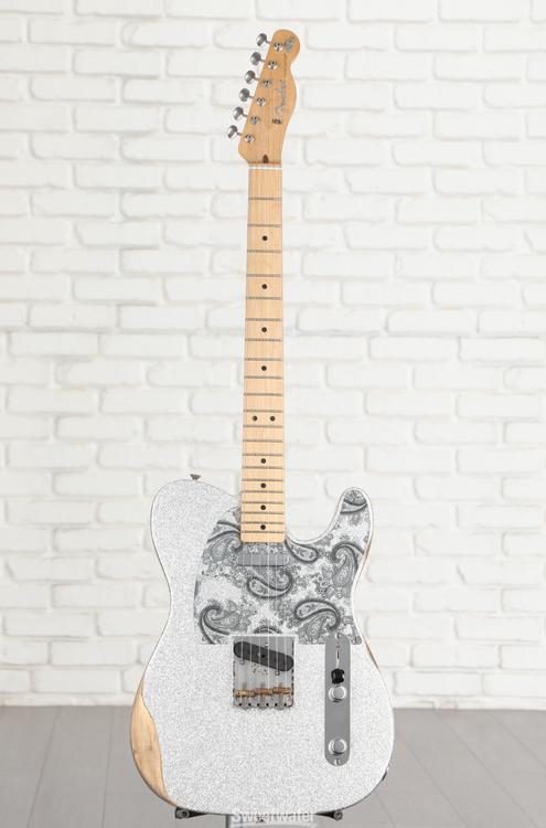 Fender Brad Paisley Road Worn Telecaster - Silver Sparkle | Sweetwater