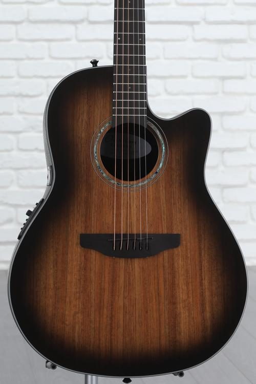 Ovation CS24P-ABLKW-G Celebrity Exotic Selection Acoustic-electric