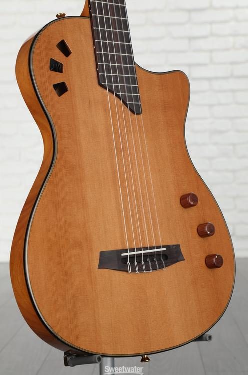 thin body artist series acoustic/electric guitar