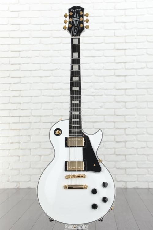 Epiphone Les Paul Custom Electric Guitar - Alpine White | Sweetwater