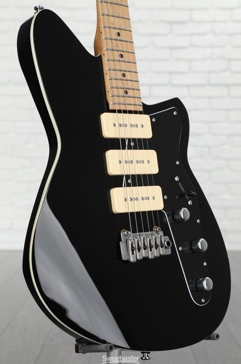 Reverend Jetstream 390 Solidbody Electric Guitar - Midnight Black