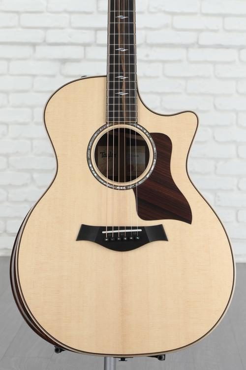 Taylor 814ce Acoustic-Electric Guitar - Natural with V-Class Bracing and  Radiused Armrest