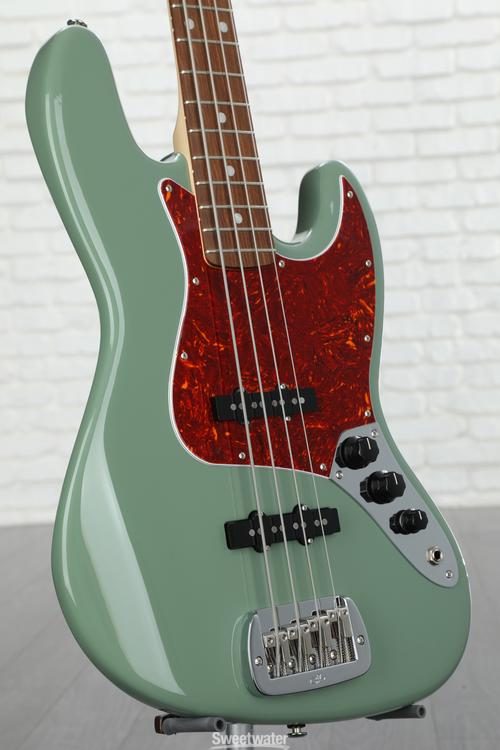 G&L Fullerton Deluxe JB Bass Guitar - Macha Green with Caribbean