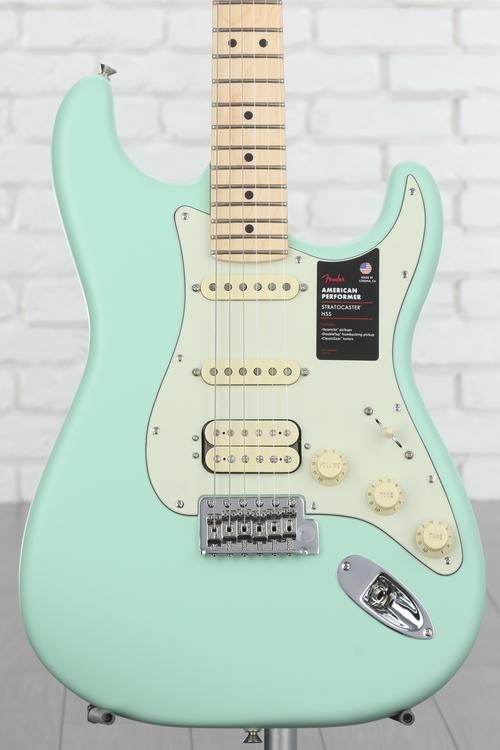 Fender American Performer Stratocaster HSS - Satin Surf Green with