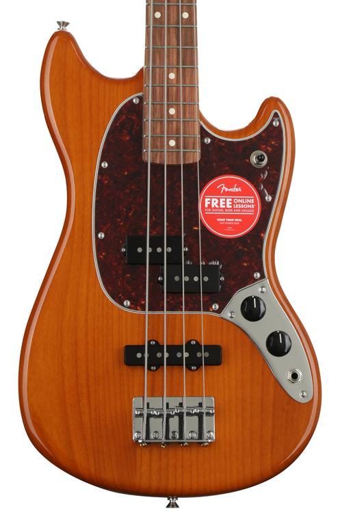 Fender Player Mustang Bass PJ - Aged Natural | Sweetwater
