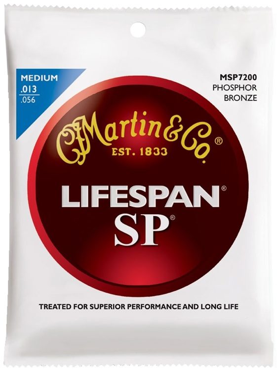 Martin MSP7200 SP Lifespan 92 8 Phosphor Bronze Medium Acoustic