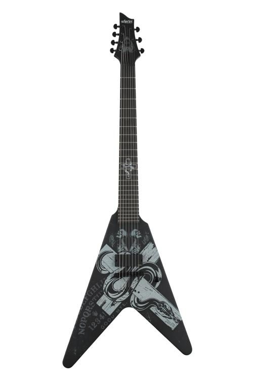 その他 Chris Bogert Schecter Chris Howorth V-7 Snake Cross - Satin Black