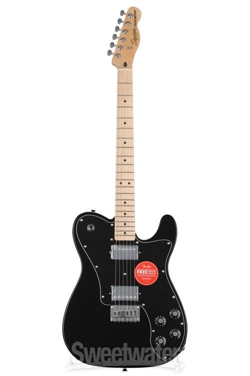 Squier Affinity Series Telecaster Deluxe Electric Guitar - Black with Maple  Fingerboard