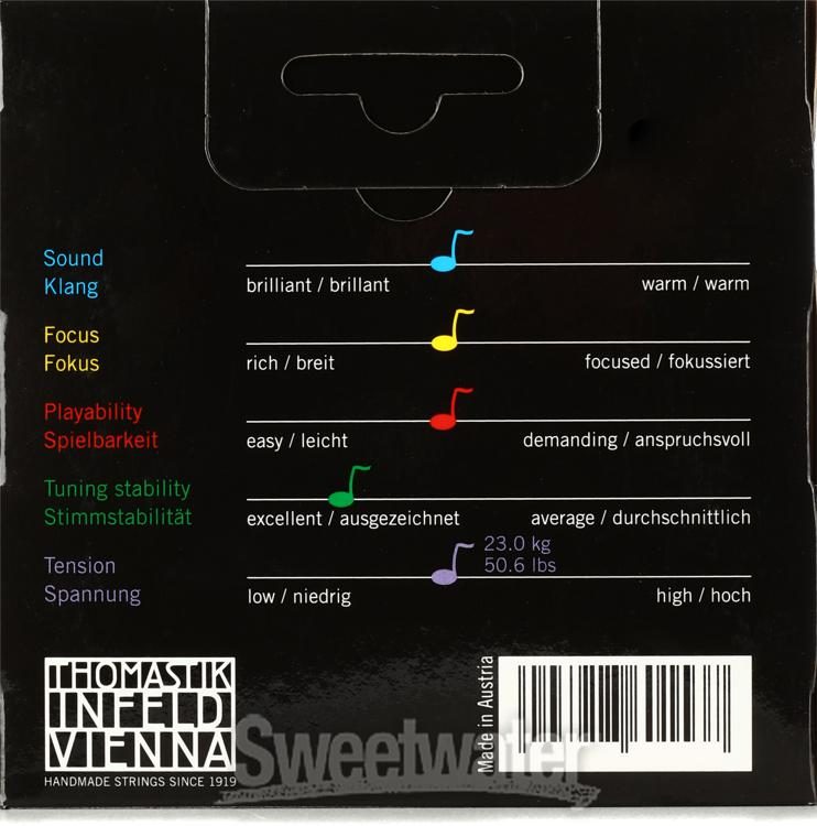 ビジョン　チタニウムソロ　4/4 EADGセット Vision Titanium Solo Violin String Set