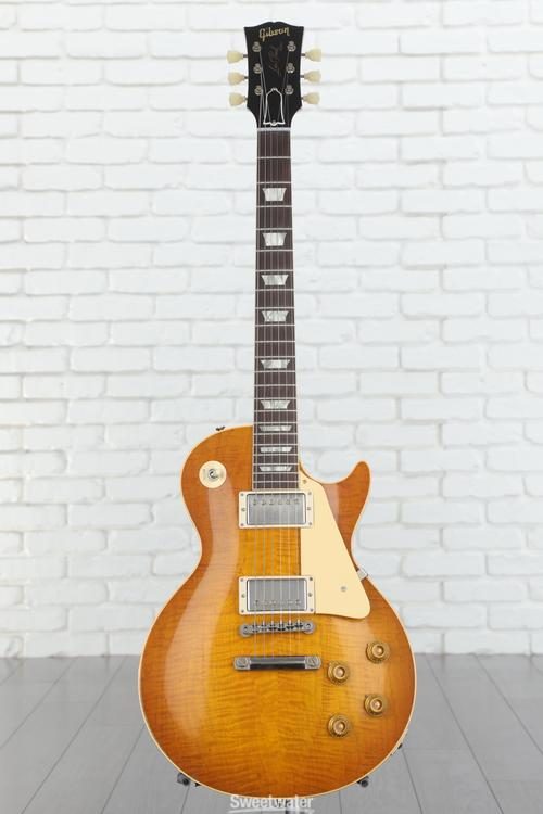 Gibson Custom 1959 Les Paul Standard Reissue Electric Guitar - Murphy Lab  Light Aged Dirty Lemon