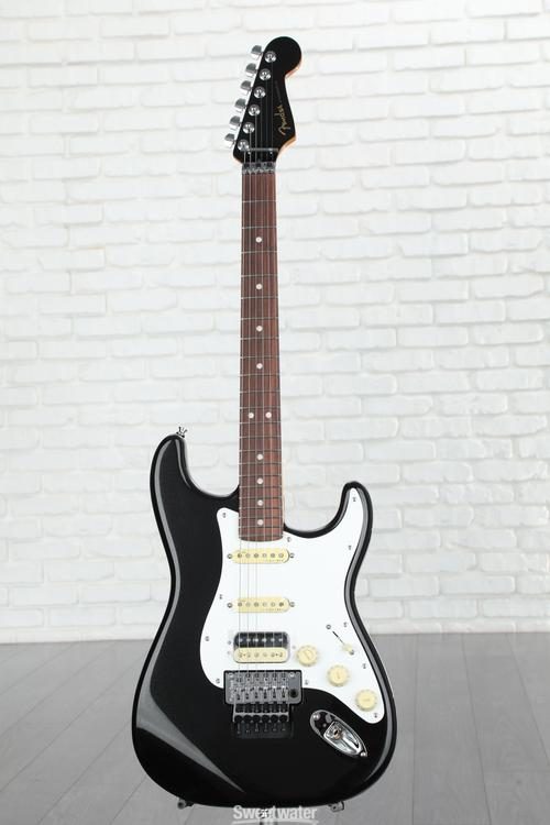 Fender American Ultra Luxe Stratocaster Floyd Rose HSS - Mystic Black with  Rosewood Fingerboard