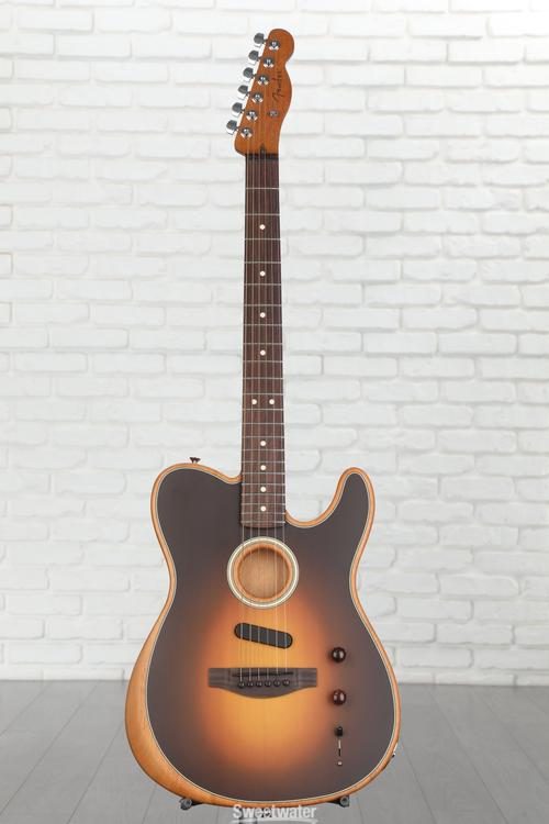 Fender Acoustasonic Player Telecaster Acoustic-electric Guitar - Shadow  Burst with Rosewood Fingerboard