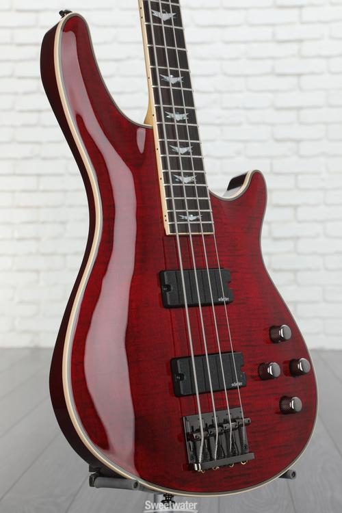 Schecter Omen Extreme-4 Bass Guitar - Black Cherry