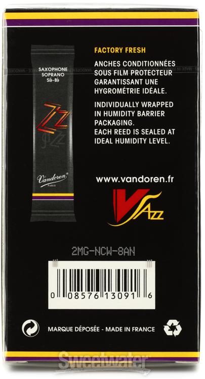 Vandoren SR3025R Pack de 10 anches pour saxophone soprano SiB - 2.5