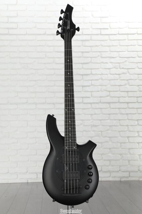 Ernie Ball Music Man Bongo 5 Bass Guitar - Stealth Black