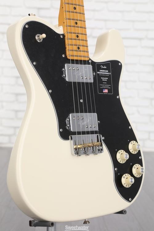 American Professional II Telecaster Deluxe - Olympic White with 