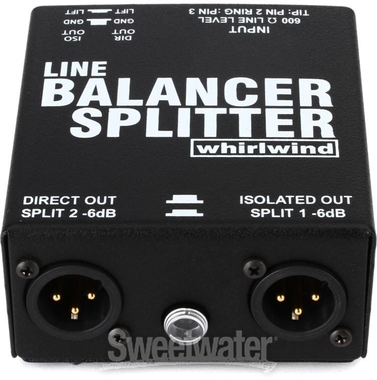 Whirlwind LBS 1x2 Live Balancer and Splitter | Sweetwater