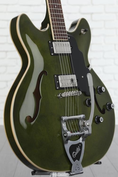 Guild Starfire I DC Electric Guitar - Emerald Green with Guild Vibrato  Tailpiece