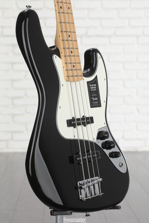Fender Player Jazz Bass - Black with Maple Fingerboard | Sweetwater