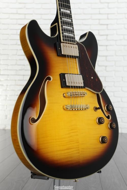 Ibanez Artcore Expressionist AS93FM Semi-hollow Electric Guitar - Antique  Yellow Sunburst