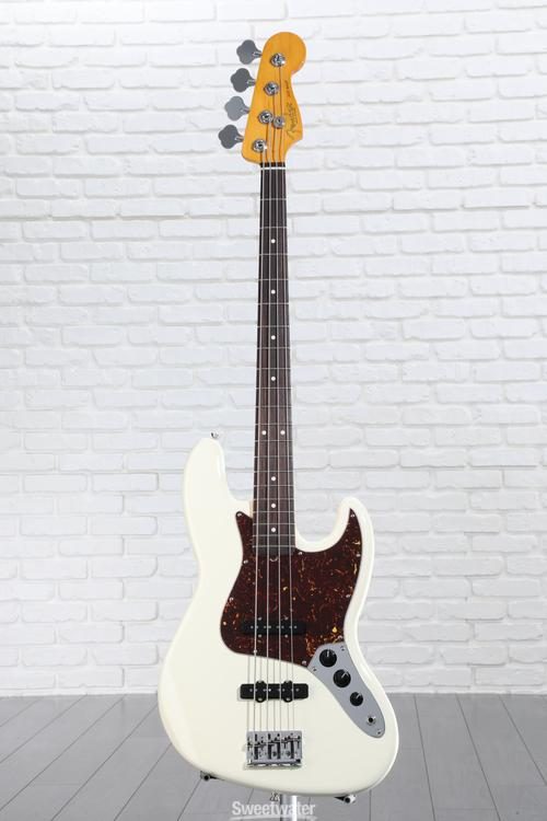 Fender American Professional II Jazz Bass - Olympic White with Rosewood  Fingerboard