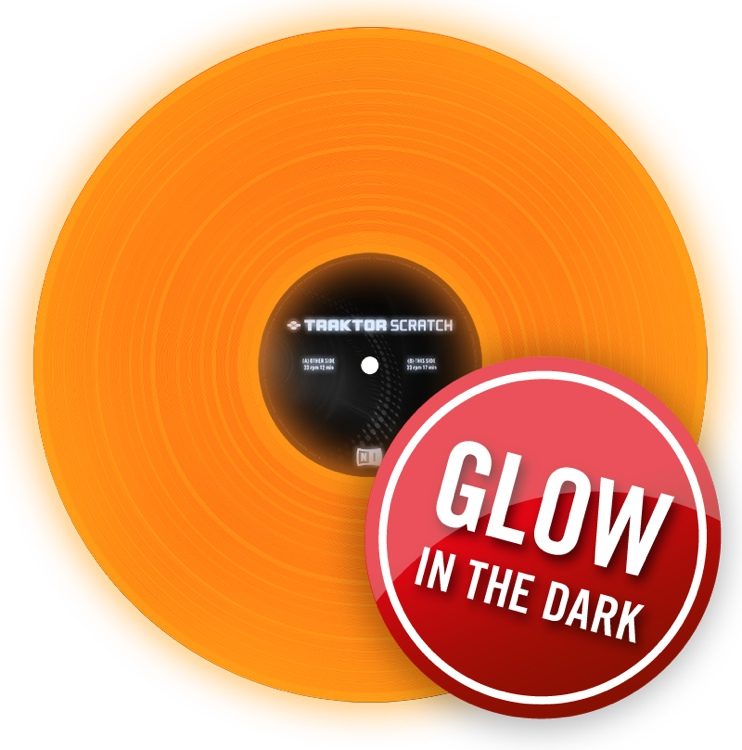 Native Instruments TRAKTOR Scratch Pro Vinyl - Fluorescent Orange