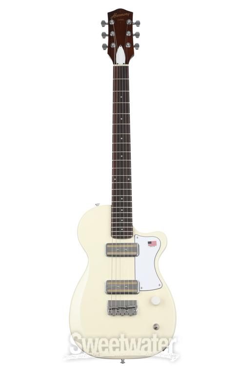 Harmony Juno Electric Guitar - Pearl White with Rosewood Fingerboard