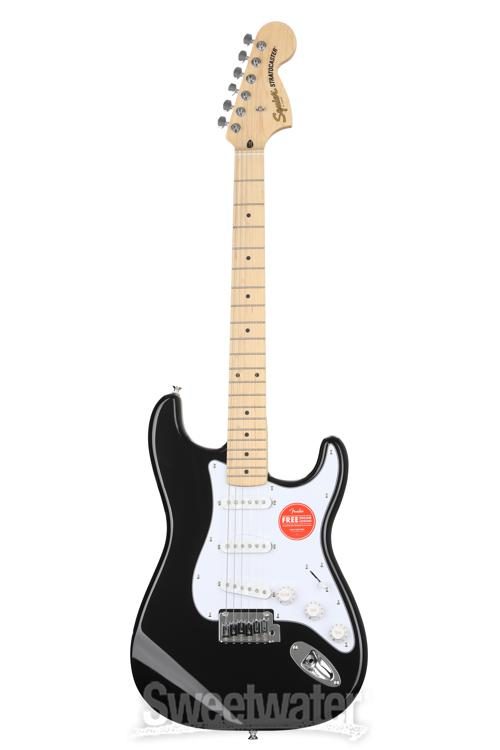 Squier Affinity Series Stratocaster Electric Guitar - Black with Maple Fingerboard
