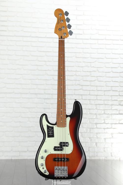 Fender Player Plus Active Precision Bass Left-handed - 3-color Sunburst  with Pau Ferro Fingerboard