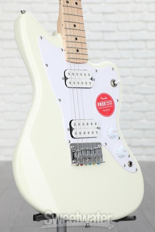 Squier Mini Jazzmaster HH Electric Guitar - Olympic White with 