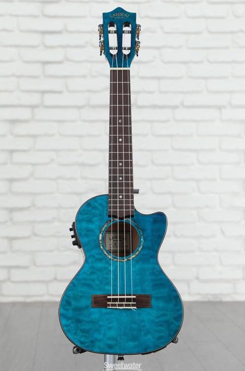 Lanikai QM-BLCET Tenor Ukulele with Cutaway & Electronics