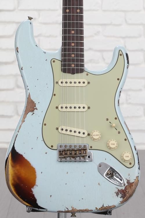 1960 Stratocaster Heavy Relic Electric Guitar - Aged Sonic Blue