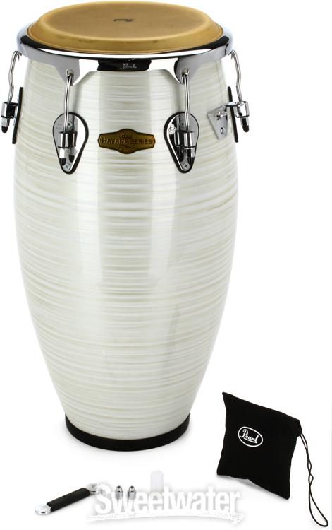 か77● 【中古】REMO / CROWN BONGO ケース付き(pearl) か77○ 【中古】REMO / CROWN BONGO ケース付き(pearl)