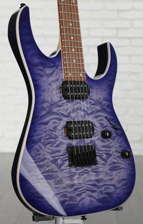 RG421QM Electric Guitar - Cerulean Blue Burst - Sweetwater