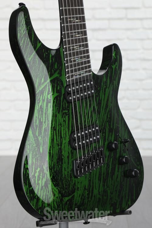 Schecter C-7 MS Silver Mountain Electric Guitar - Toxic Venom