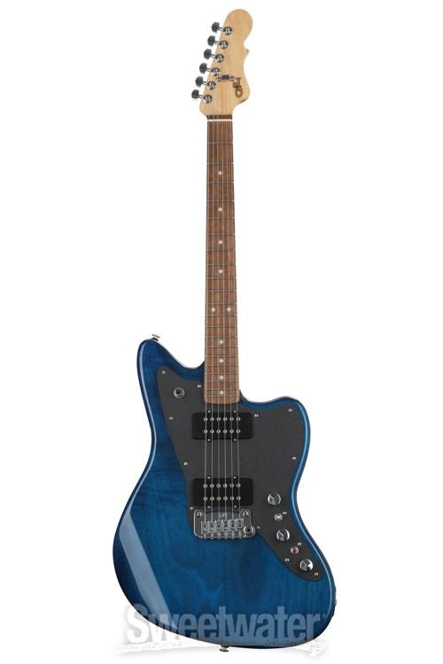 G&L CLF Research Doheny V12 Electric Guitar - Clear Blue