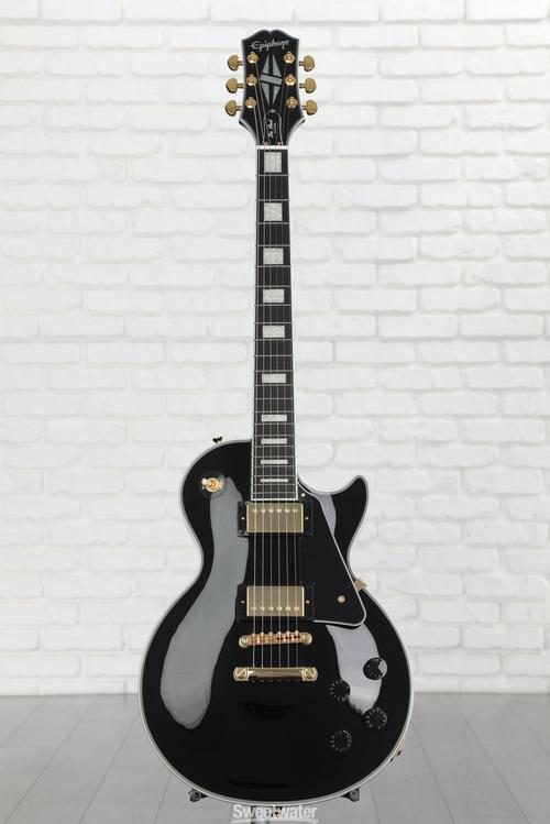 Epiphone Les Paul Custom Electric Guitar - Ebony | Sweetwater