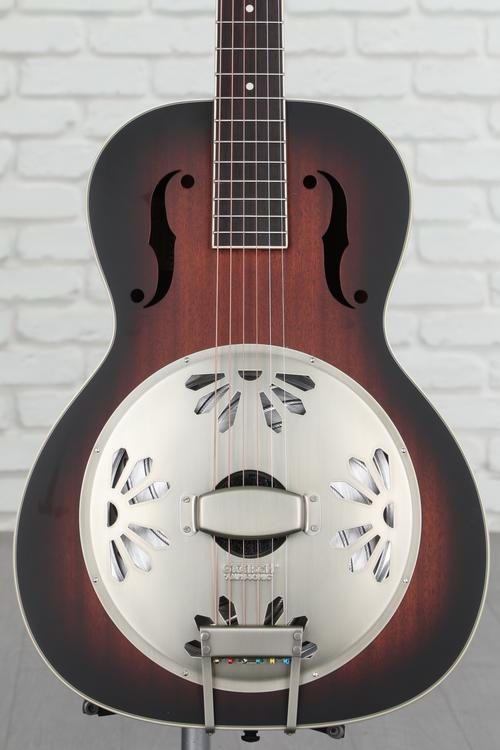 Gretsch G9240 Alligator Mahogany Round Neck Resonator - 2-color Sunburst,  Padauk Fingerboard