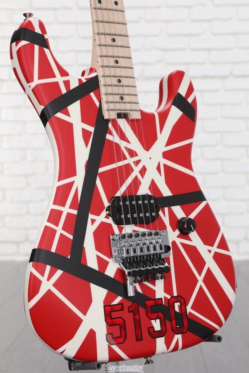 EVH Striped Series 5150 - Red, Black and White Reviews | Sweetwater